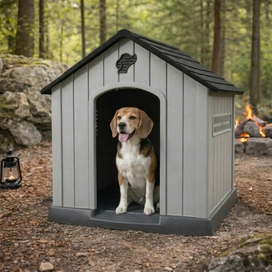 Dog House with Weather-Resistant Design for Small to Large Dogs - Easy Assembly and Removable Roof 0