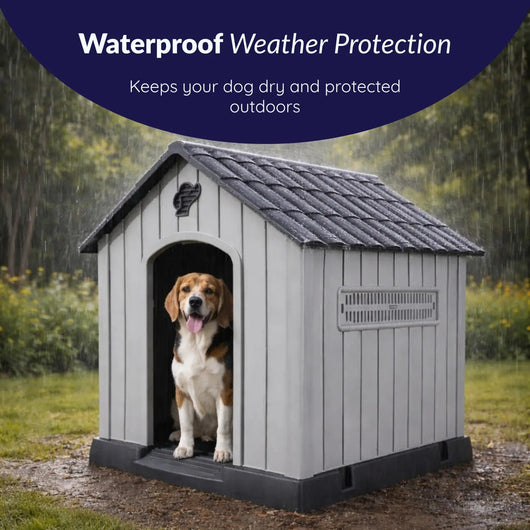 Dog House with Weather-Resistant Design for Small to Large Dogs - Easy Assembly and Removable Roof 2