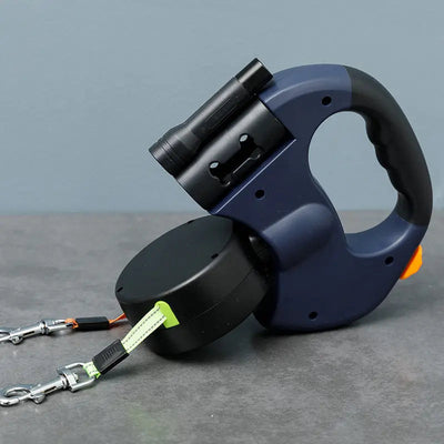 Dog Lead with Anti-Wrap Design & LED Light | for Walking Two Dogs Safely 0
