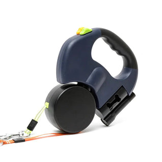 Dog Lead with Anti-Wrap Design & LED Light | for Walking Two Dogs Safely