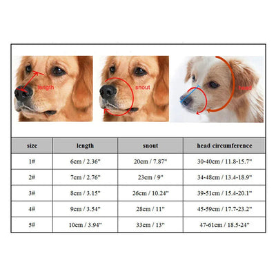 Dog Muzzle for Biting | Adjustable Silicone Basket Muzzle for Small to Large Dogs-Dog Muzzles-Levereau-Black-1-Levereau