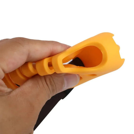 Dog Muzzle with Adjustable Straps and Breathable Mesh for All Dog Sizes-Dog Muzzles-Levereau-Yellow-S (6.5 cm)-Levereau