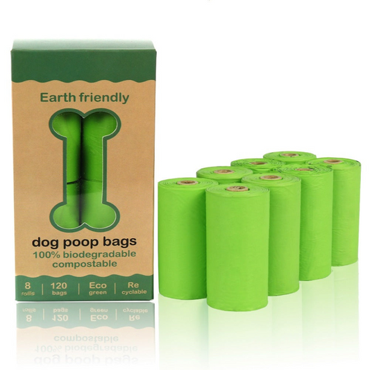Dog Poop Bags with Biodegradable Material and Leak-Proof Dispenser for All Dog Sizes - 120 Count-Dog Waste Disposal-Levereau-Levereau