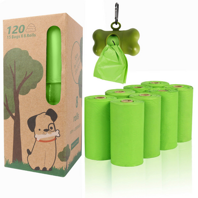 Dog Poop Bags with Biodegradable Material and Leak-Proof Dispenser for All Dog Sizes - 120 Count-Dog Waste Disposal-Levereau-Levereau