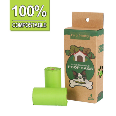 Dog Poop Bags with Biodegradable Material and Leak-Proof Dispenser for All Dog Sizes - 120 Count-Dog Waste Disposal-Levereau-Levereau
