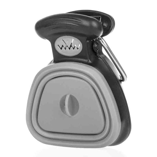 Dog Poop Scooper with Extendable Handle and Eco-Friendly Material for Easy Cleanup-Dog Waste Management-Levereau-GRAY-M-Levereau