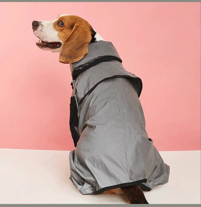 Dog Raincoat with Adjustable Hood and Reflective Stripes for All Breeds 6