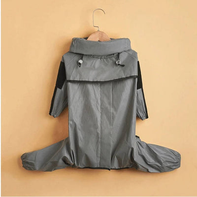 Dog Raincoat with Adjustable Hood and Reflective Stripes for All Breeds 7