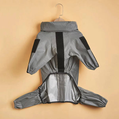 Dog Raincoat with Adjustable Hood and Reflective Stripes for All Breeds 8