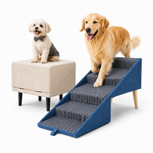 Dog Ramp for Stairs with Non-Slip Surface and Foldable Design for Senior Dogs and Small Breeds 1