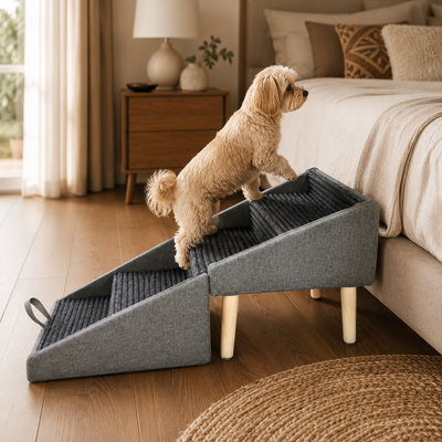 Dog Ramp for Stairs with Non-Slip Surface and Foldable Design for Senior Dogs and Small Breeds 3