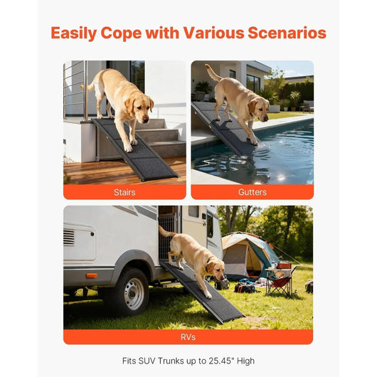 Dog Ramp with Textured Surface | for Easy Car Access and Joint Support 3