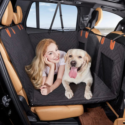 Dog Seat Cover with Waterproof Material | Back Seat Protector for Dogs in Cars and SUVs 0