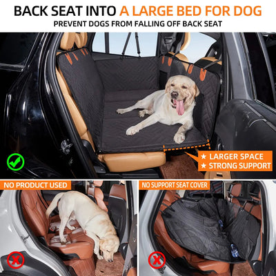 Dog Seat Cover with Waterproof Material | Back Seat Protector for Dogs in Cars and SUVs 2