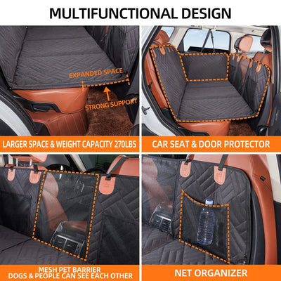 Dog Seat Cover with Waterproof Material | Back Seat Protector for Dogs in Cars and SUVs 4