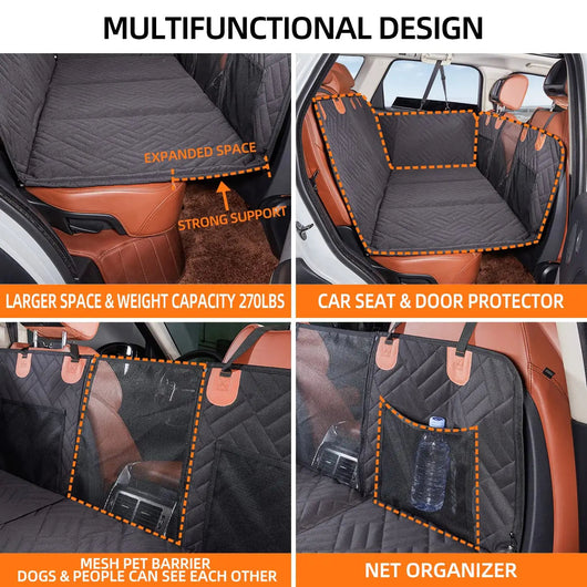 Dog Seat Cover with Waterproof Material | Back Seat Protector for Dogs in Cars and SUVs 4