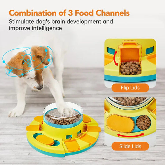Dog Slow Feeder Bowl with Interactive Puzzle Design for All Breeds 2