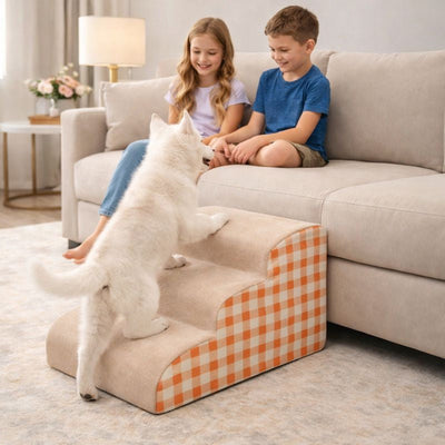 Dog Stairs for Bed with Non-Slip Surface and High-Density Foam for Small to Medium Dogs 2