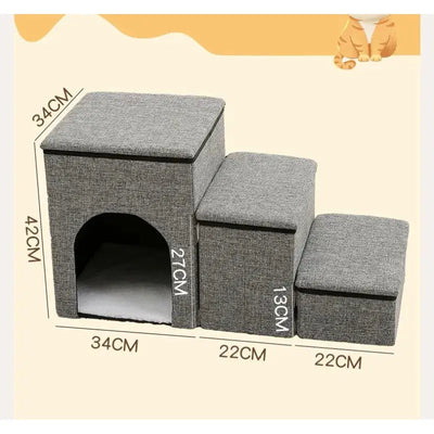 Dog Steps for Bed with Foldable Design | Portable Pet Stairs for Easy Access 2