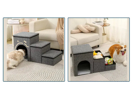 Dog Steps for Bed with Foldable Design | Portable Pet Stairs for Easy Access 4