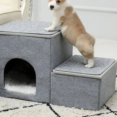 Dog Steps for Bed with Foldable Design | Portable Pet Stairs for Easy Access 5