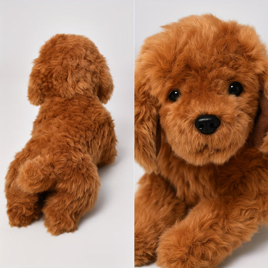 Dog Stuffed Animals | Realistic Plush Teddy Dog Toy for Kids - Soft, Huggable, 15.7 in-Stuffed Animals & Plush Toys-Levereau-Default-Levereau