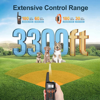 Dog Training Collar with 1000m Range and Waterproof Receiver for Effective Training 2