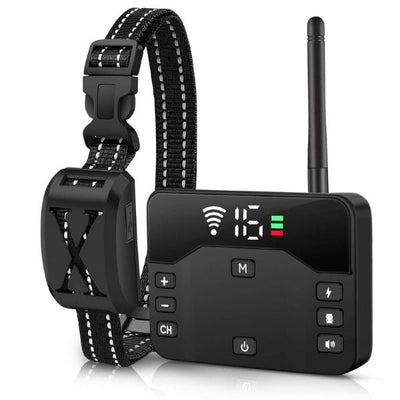 Dog Training Collar with Adjustable Fit and Customizable Boundary for Small to Large Dogs-Training Collars-Levereau-Dog Fence + 01 Collar-Levereau