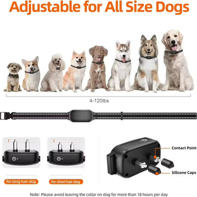 Dog Training Collar with Remote Control and Waterproof Design for Dogs 4–120 lbs-Training Collars-Levereau-PD 521 with TPU Collar-Levereau