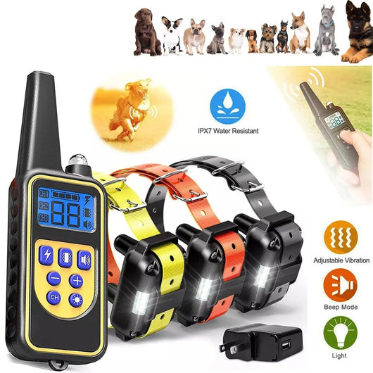 Dog Training Collars with Remote Control | Waterproof and Adjustable for All Breeds-Training Collars-Levereau-Levereau