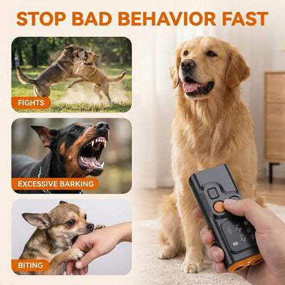 Dog Training Device with Ultrasonic Sound & LED Light (20-30 kHz)-Training & Behavior Aids-Levereau-Levereau