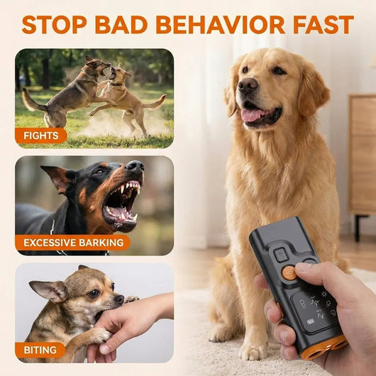 Dog Training Device with Ultrasonic Sound & LED Light (20-30 kHz)-Training & Behavior Aids-Levereau-Levereau