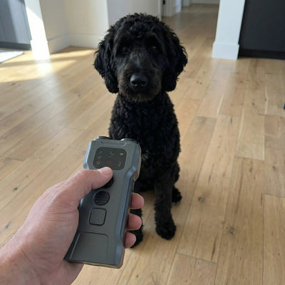 Dog Training Device with Ultrasonic Sound & LED Light (15-30 kHz) | for Effective Bark Control-Training & Behavior Aids-Levereau-Levereau