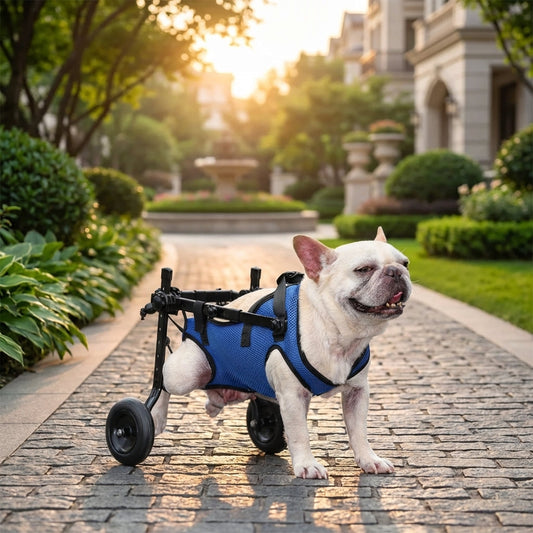 Dog Wheelchair for Back Legs Support and Rehabilitation Aid for Dogs and Cats — Adjustable, Lightweight Design-Mobility Aids-Levereau-XS-Levereau