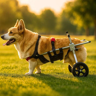 Dog Wheelchair for Back Legs with Ultralight Aluminum Frame and Adjustable Fit for Large Dogs