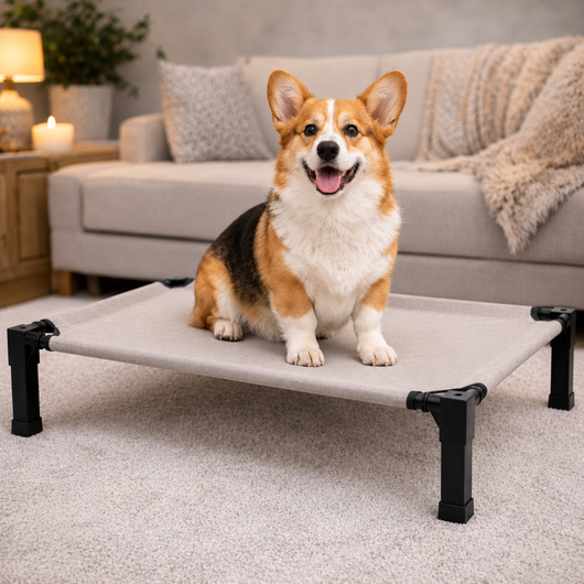 Elevated Dog Bed with Breathable Mesh and Chew-Proof Design for Medium & Large Dogs 10