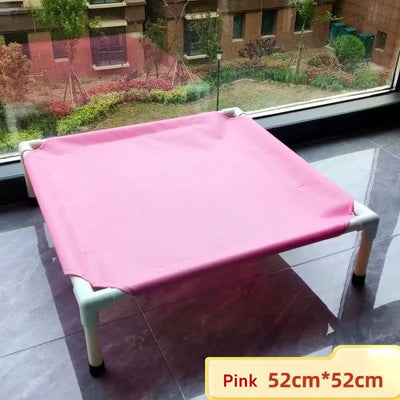 Elevated Dog Bed with Removable Washable Cover for Outdoor Use - Portable Design for Dogs Up to 80 lbs 3