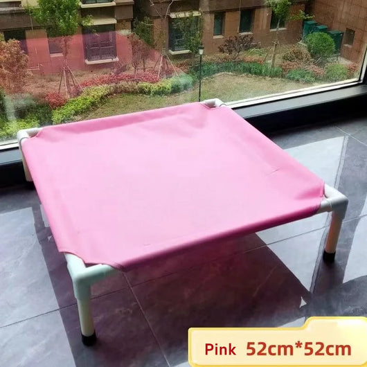Elevated Dog Bed with Removable Washable Cover for Outdoor Use - Portable Design for Dogs Up to 80 lbs 3