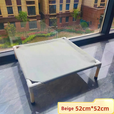 Elevated Dog Bed with Removable Washable Cover for Outdoor Use - Portable Design for Dogs Up to 80 lbs 6