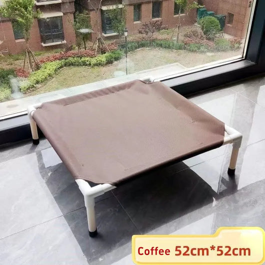 Elevated Dog Bed with Removable Washable Cover for Outdoor Use - Portable Design for Dogs Up to 80 lbs 7