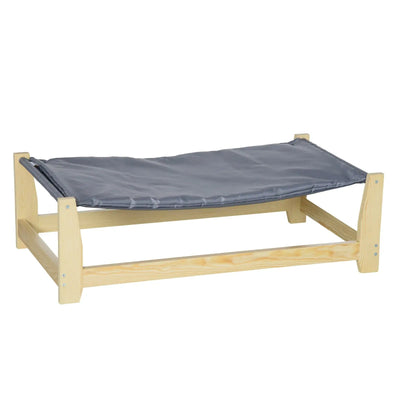 Elevated Dog Bed with Wooden Base | Comfortable Hammock Design for Small to Medium Pets 2