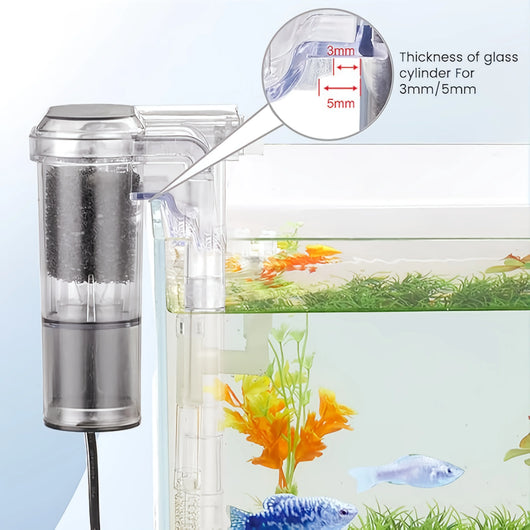 Fish Tank Filter with USB Power and Compact Design for Aquariums up to 30cm 2