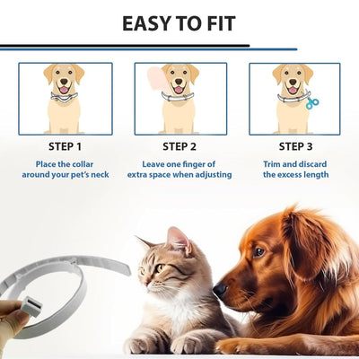 Flea Collar for Dogs and Cats with Adjustable Fit and 8 Months Protection 5