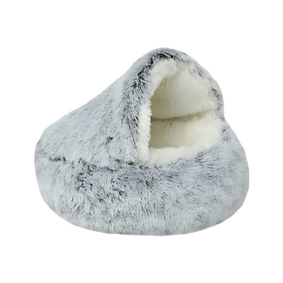 Fluffy Dog Bed Cave with Ultra-Soft Plush Fabric for Small to XL Dogs-Dog Beds-Levereau-Green-XS (35x35cm → 13.78×13.78 in)-Levereau