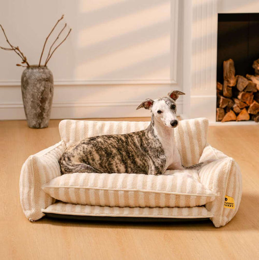 FurNest | Faux Lambswool Dog Bed Sofa with Double Layer Comfort for Small to Large Dogs 11