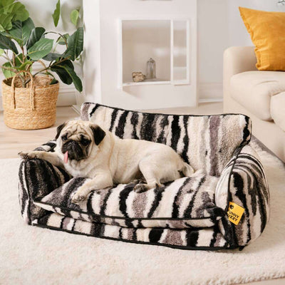 FurNest | Faux Lambswool Dog Bed Sofa with Double Layer Comfort for Small to Large Dogs 12