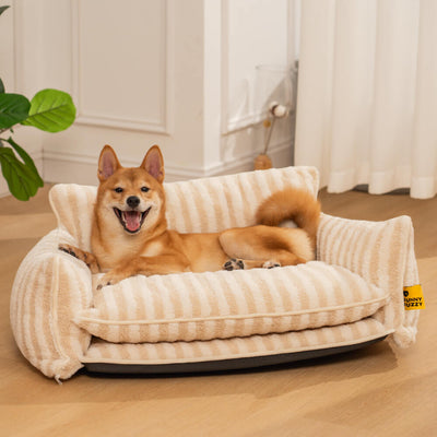 FurNest | Faux Lambswool Dog Bed Sofa with Double Layer Comfort for Small to Large Dogs 4