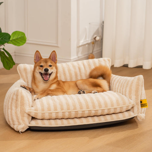 FurNest | Faux Lambswool Dog Bed Sofa with Double Layer Comfort for Small to Large Dogs 4