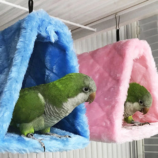 Hanging Parrot Hammock with Winter Warmth for Parrots and Parrotlets
