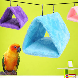 Hanging Parrot Hammock with Winter Warmth for Parrots and Parrotlets